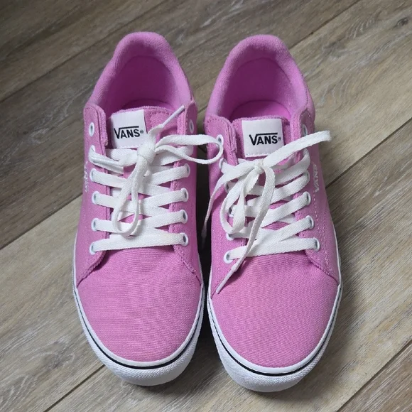 Vans Women's Bright Pink Seldan Canvas Sneakers - Picture 4 of 6
